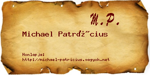Michael Patrícius névjegykártya